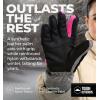 imageTough Outdoors Womens Waterproof Ski Gloves  Adult Snowboarding GlovesXSmall