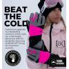 imageTough Outdoors Womens Waterproof Ski Gloves  Adult Snowboarding GlovesXSmall