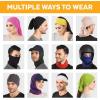 imageUV Face Mask  Neck Gaiter for Dust ampamp Sun Protection  Face CoverScarf for Fishing Hiking Cycling ampamp ATV Riding  UPF 30 Breathable Summer Balaclava Green