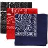 imageTough Headwear Large Bandana Headband  Handkerchief Bandanas for Men ampamp Women  Paisley Bandana Pack  Cowboy ScarfBlack  Red  Navy Blue