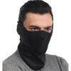 imageTough Headwear Neoprene Half Face Mask Cold Weather  Half Ski Face Mask  Mens Winter Face Mask for Outdoors MotorcycleBlack W Neck Protection