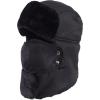 imageTough Headwear Winter Trapper Hat for Men ampamp Women  Winter Hat with Ear Flaps Ushanka Hat Mens Bomber Hats Russian HatFull Black