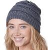 imageTough Headwear Womens Winter Hat  Warm Chunky Cable Knit Beanies  Winter Beanie Hats for Women Cold Weather  Beanies WomenGray Melange