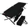 imageTough Outdoors Camping Cot for Adults  Oversized Camping Cot  Durable Heavy Duty Military Bed  Elevated Foldable Cot ampamp Camp Cots for Adults  XL Cot up to 300 lbs  wOrganizer ampamp Storage BagBlack  Large  74 X 25