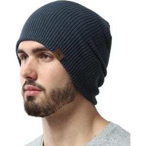 imageBeanie for Women  Warm Winter Hats for Men Knit Hat for Cold Weather Soft Ribbed Beanie Cap ampamp Lightweight Toboggan HatsDark Gray