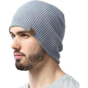 imageBeanie for Women  Warm Winter Hats for Men Knit Hat for Cold Weather Soft Ribbed Beanie Cap ampamp Lightweight Toboggan HatsLight Gray