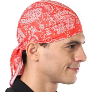 imageCooling Helmet Liner  Do Rag Skull Cap for Men  Head Scarf Bandana Head Wrap Beanie for Motorcycle Cycling Sports
