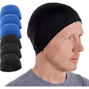 imageCooling Skull Cap for Men  Hard Hat Liner Cycling Cap Head Caps for Men Helmet Liner for Motorcycle3 Black  3 Blue