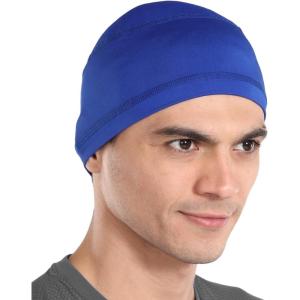 imageCooling Skull Cap for Men  Hard Hat Liner Cycling Cap Head Caps for Men Helmet Liner for MotorcycleBlue