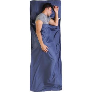 imageSleeping Bag Liner  Adult Sleep Sack ampamp Travel Sheets for Hotel  Travel Sleep Sack Camping Sleeping Bag Liners for Cold WeatherNavy Blue  No Zipper