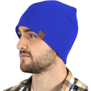 imageTough Headwear Daily Knit Beanie  Beanies Hats for Men  Winter Hats for Men ampamp Women  Warm Knitted Hats for Cold WeatherRoyal Blue