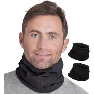 imageTough Headwear Winter Neck Gaiters For Men ampamp Women Fleece Neck Gaiter Fleece Neck Warmer Ski Gaiter  Reversible