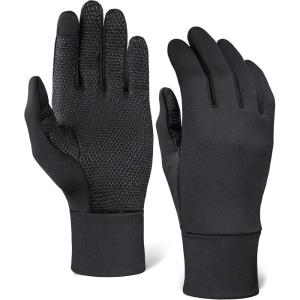 imageTough Outdoors Running Gloves for Men ampamp Women  Winter Liners ampamp Touchscreen  Lightweight ampamp Hiking Gloves