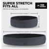 imageRunning Headbands for Men and Women  Athletic Sweatband  Terry Cloth Bands for Basketball Tennis Football Gym Running Cosplay ampamp CostumesHeadbands  Dark Gray