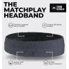 imageRunning Headbands for Men and Women  Athletic Sweatband  Terry Cloth Bands for Basketball Tennis Football Gym Running Cosplay ampamp CostumesHeadbands  Dark Gray