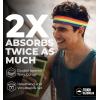 imageRunning Headbands for Men and Women  Athletic Sweatband  Terry Cloth Bands for Basketball Tennis Football Gym Running Cosplay ampamp CostumesHeadbands  Rainbow