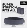 imageRunning Headbands for Men and Women  Athletic Sweatband  Terry Cloth Bands for Basketball Tennis Football Gym Running Cosplay ampamp CostumesSweatbands  Wristbands Set  Dark Gray