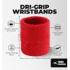 imageSports Sweatbands  Arm Bands for Wrists Sweat Absorption for Men ampamp WomenWristband  Red