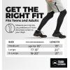 imageTough Outdoors Compression Leg Sleeves  Full Leg Compression Sleeve for Men ampamp Women UV Leg Sleeves  Cycling Leg Warmers2 Pairs  Black