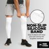 imageTough Outdoors Compression Leg Sleeves  Full Leg Compression Sleeve for Men ampamp Women UV Leg Sleeves  Cycling Leg Warmers2 Pairs  White