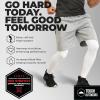 imageTough Outdoors Compression Leg Sleeves  Full Leg Compression Sleeve for Men ampamp Women UV Leg Sleeves  Cycling Leg Warmers2 Pairs  White