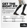 imageTough Outdoors Compression Leg Sleeves  Full Leg Compression Sleeve for Men ampamp Women UV Leg Sleeves  Cycling Leg WarmersBlack