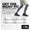 imageTough Outdoors Compression Leg Sleeves  Full Leg Compression Sleeve for Men ampamp Women UV Leg Sleeves  Cycling Leg WarmersDark Gray