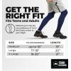 imageTough Outdoors Compression Leg Sleeves  Full Leg Compression Sleeve for Men ampamp Women UV Leg Sleeves  Cycling Leg WarmersNavy Blue