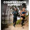 imageTough Outdoors Compression Leg Sleeves  Full Leg Compression Sleeve for Men ampamp Women UV Leg Sleeves  Cycling Leg WarmersPadded  Black