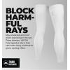 imageTough Outdoors Compression Leg Sleeves  Full Leg Compression Sleeve for Men ampamp Women UV Leg Sleeves  Cycling Leg WarmersWhite