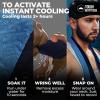 imageTough Outdoors Cooling Towel  Cooling Towels for Neck ampamp Face  Ice Wrap ampamp Sweat Rag for Camping Gym Yoga ampamp Sports  Workout Towel for Gym Sweat  Cool Towels for Extreme HeatLight Blue
