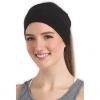 imageWorkout Headband for Women ampamp Men  Wide Moisture Wicking ampamp NonSlip Exercise Hairband or Sports Sweatband  Keep Your Hair in Place  Performance Stretch ampamp Ideal for Running ampamp Yoga Black SL