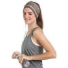 imageWorkout Headband for Women ampamp Men  Wide Moisture Wicking ampamp NonSlip Exercise Hairband or Sports Sweatband  Keep Your Hair in Place  Performance Stretch ampamp Ideal for Running ampamp Yoga Woodland SL