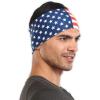 imageWorkout Headband for Women ampamp Men  Wide Moisture Wicking ampamp NonSlip Exercise Hairband or Sports Sweatband  Keep Your Hair in Place  Performance Stretch ampamp Ideal for Running ampamp Yoga US Flag
