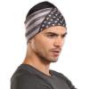 imageWorkout Headband for Women ampamp Men  Wide Moisture Wicking ampamp NonSlip Exercise Hairband or Sports Sweatband  Keep Your Hair in Place  Performance Stretch ampamp Ideal for Running ampamp Yoga Flag Gray