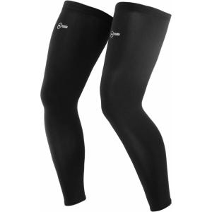 imageTough Outdoors Compression Leg Sleeves  Full Leg Compression Sleeve for Men ampamp Women UV Leg Sleeves  Cycling Leg WarmersBlack