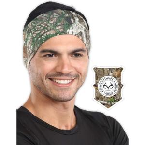 imageWorkout Headband for Women ampamp Men  Wide Moisture Wicking ampamp NonSlip Exercise Hairband or Sports Sweatband  Keep Your Hair in Place  Performance Stretch ampamp Ideal for Running ampamp Yoga Realtree Edge