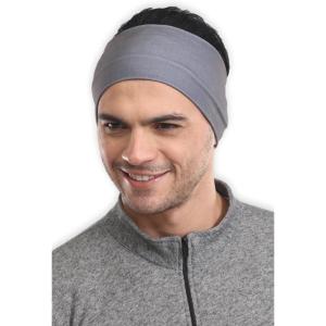 imageWorkout Headband for Women ampamp Men  Wide Moisture Wicking ampamp NonSlip Exercise Hairband or Sports Sweatband  Keep Your Hair in Place  Performance Stretch ampamp Ideal for Running ampamp Yoga Gray SL