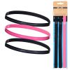 imageTough Headwear Athletic Headband Set  Thin Headbands for Women  Elastic Sport Hair Bands Men  Skinny Sports Hairbands  Non Slip Athletic Head Bands for Sports  Black and Pink2 Black and Pink